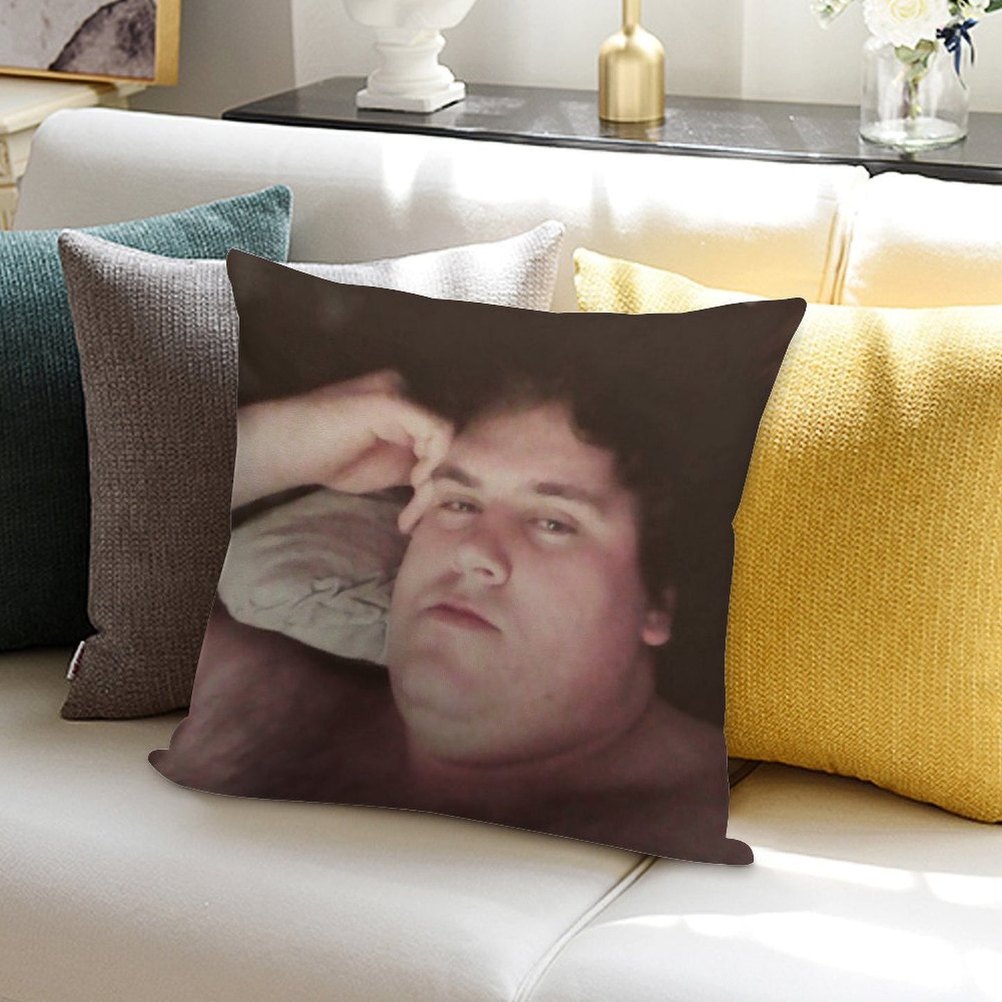 Horny Ogre Soft Fade-Resistant Throw Pillow