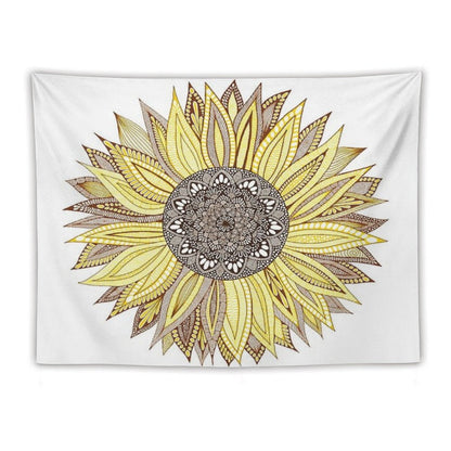 Sunflower Mandala Tapestry