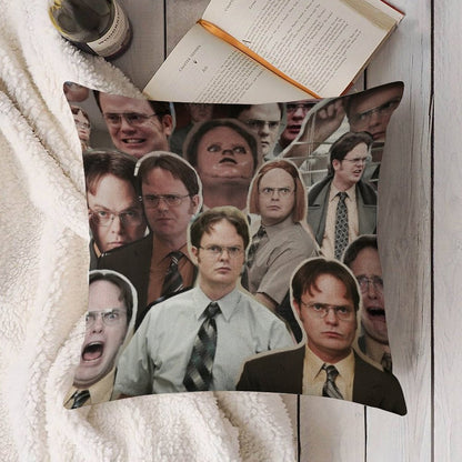 Dwight Schrute - The Office Linen Throw Pillow Cover