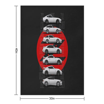 Z Generations (White) Throw Blanket