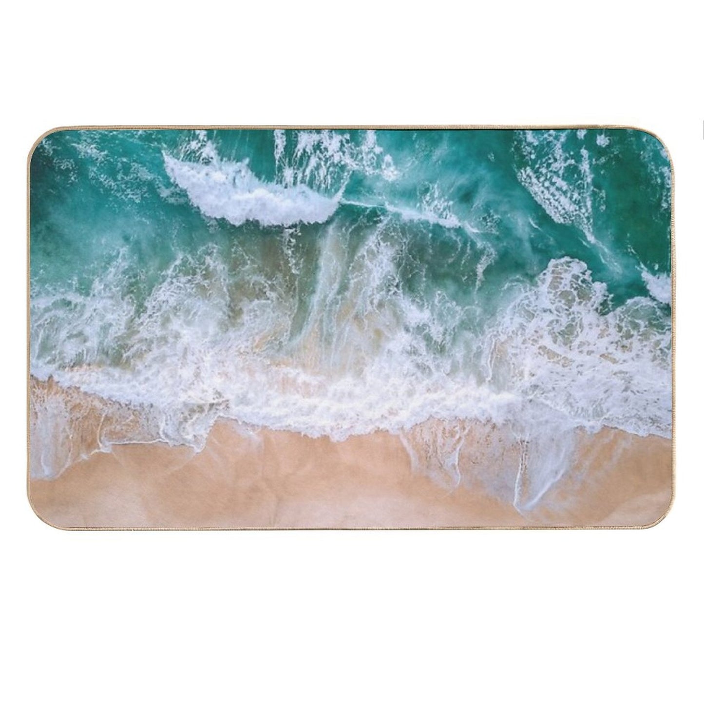 Blue Ocean Waves Australia Bath Mat