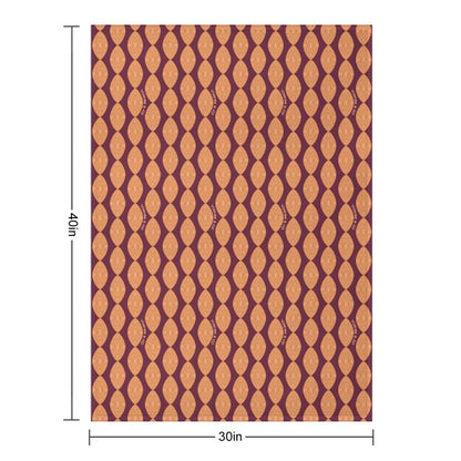 Atomic Blooms - Orange Maroon Throw Blanket