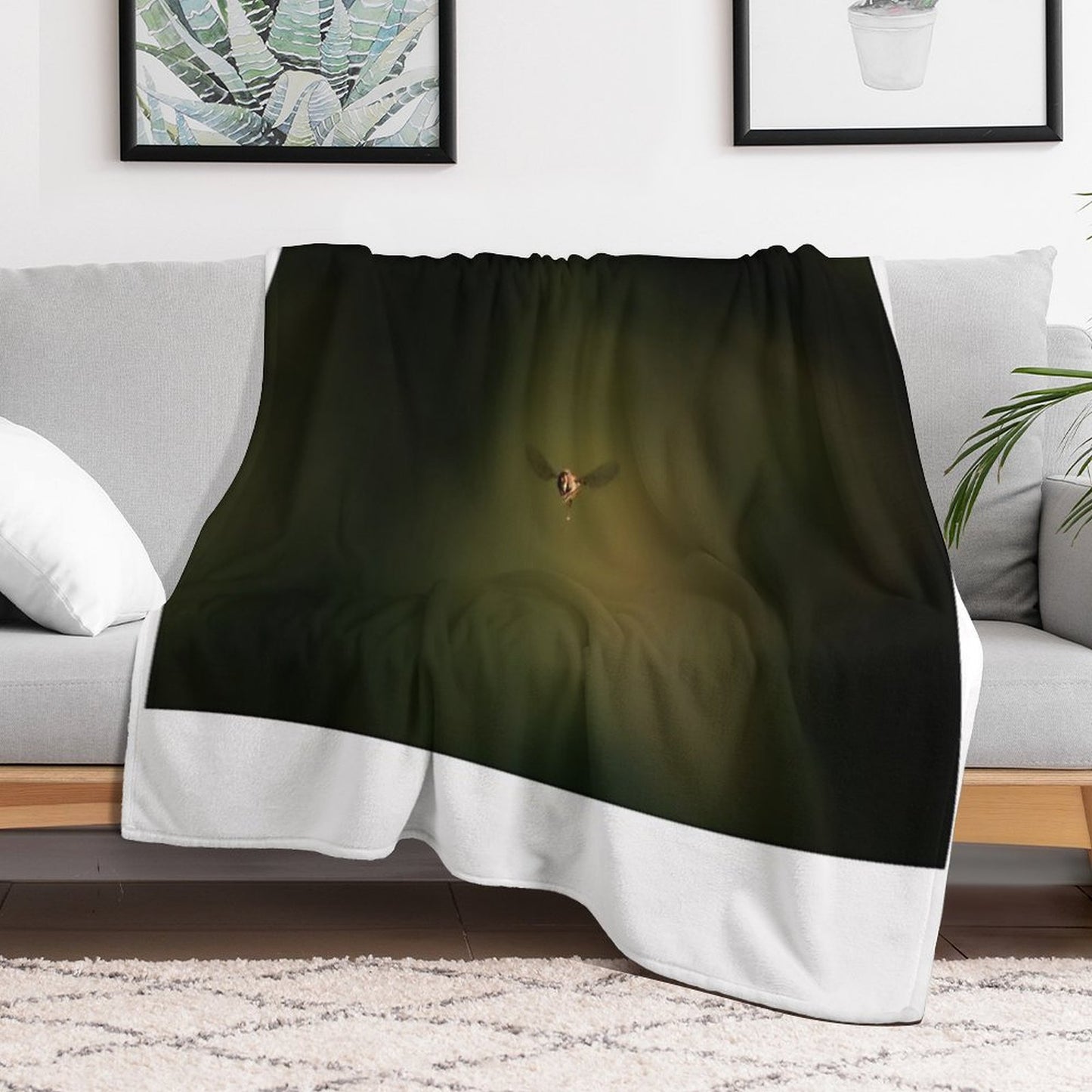 Hover in The Void Throw Blanket