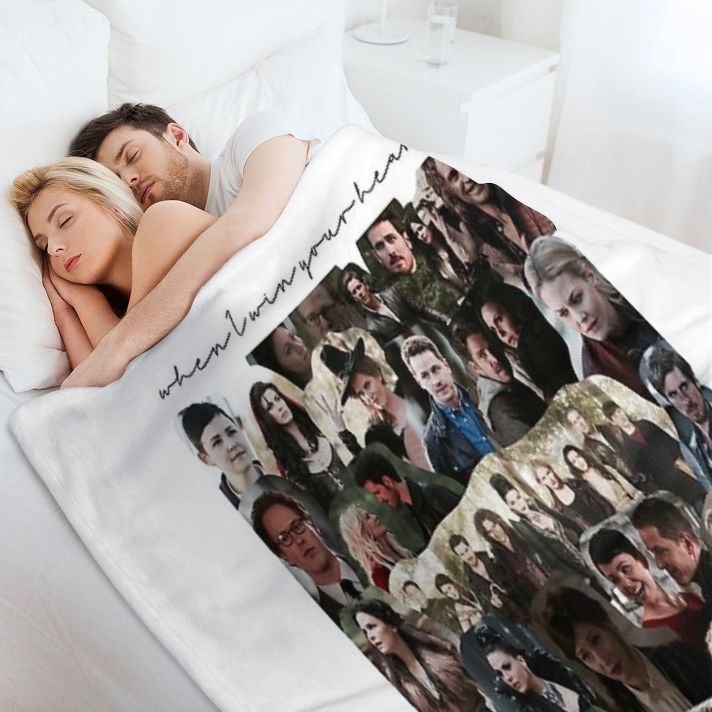 Once Upon A Time Collage Throw Blanket