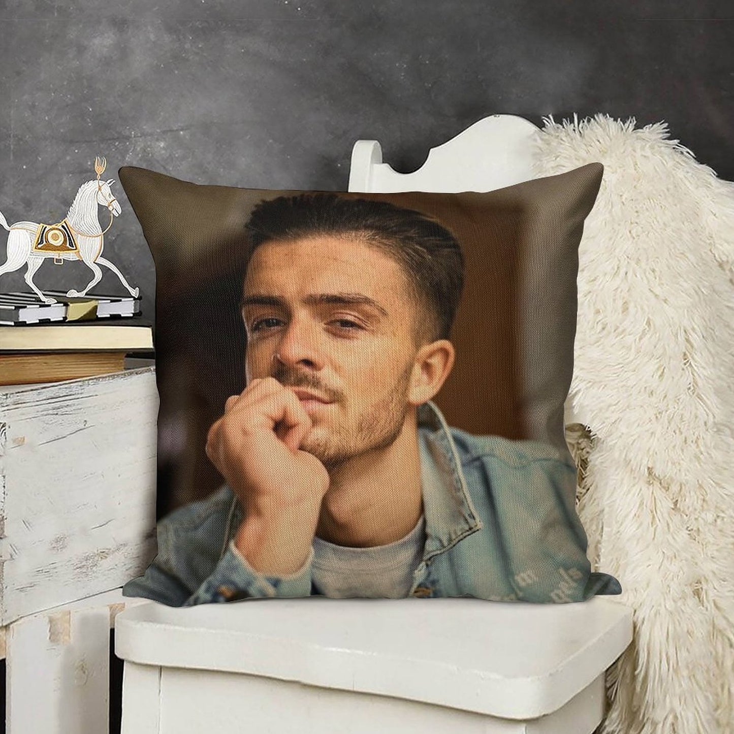 Jack G. Linen Throw Pillow Cover