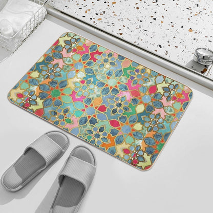 Gilt & Glory - Colorful Moroccan Mosaic Bath Mat
