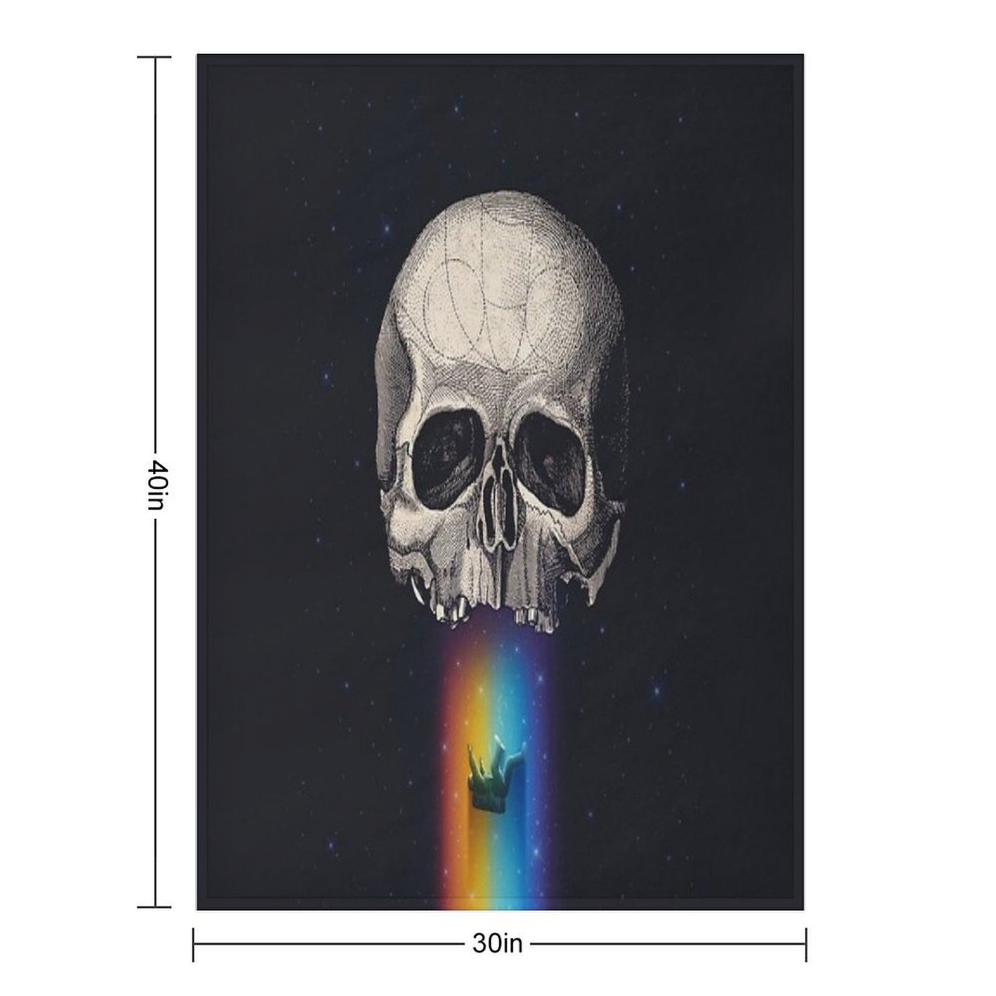 Iridescent Oblivion Throw Blanket