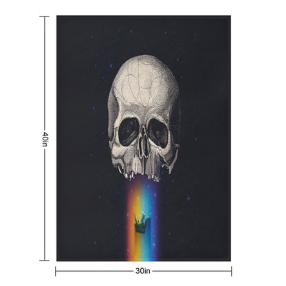 Iridescent Oblivion Throw Blanket