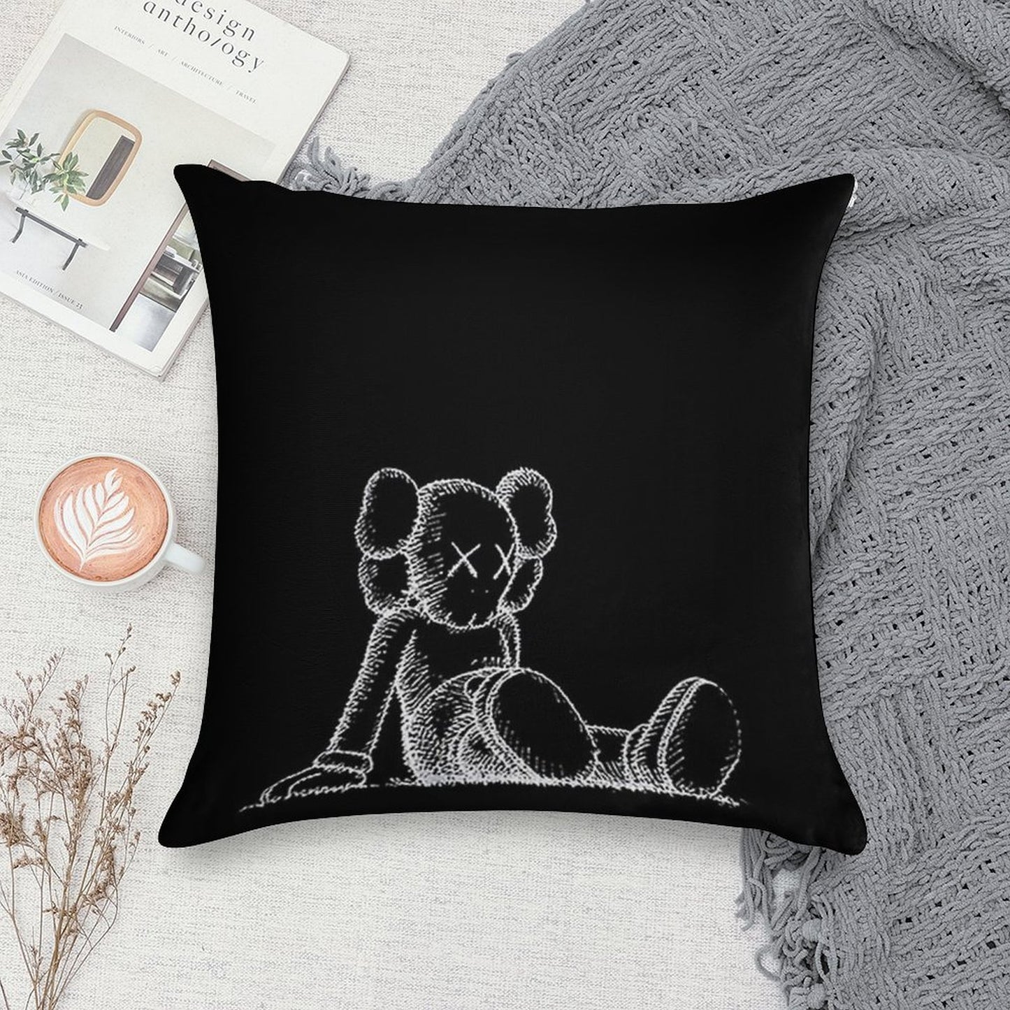 So Tired! Soft Hidden Zipper Throw Pillow