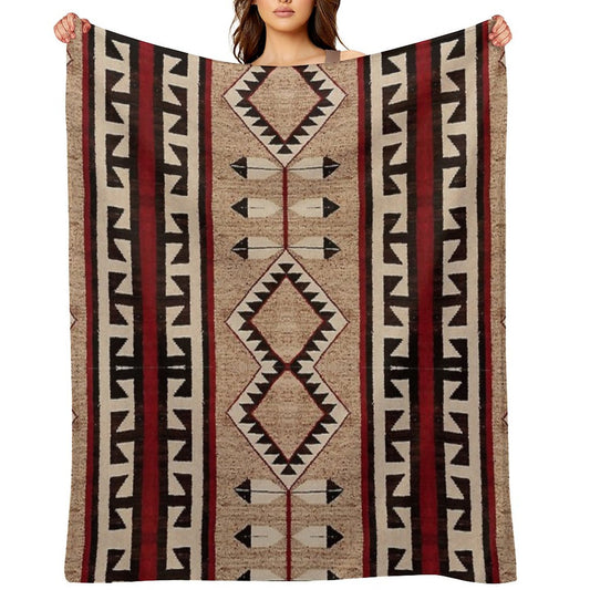 The Eternal  Navajo Pattern Throw Blanket