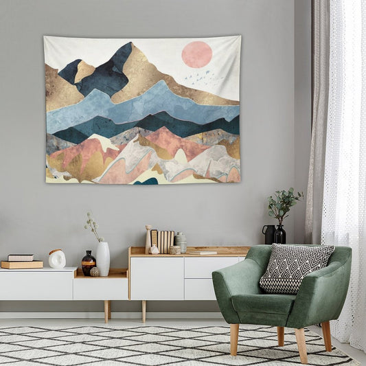 Golden Peaks Tapestry