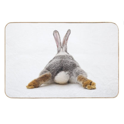Just Relax Rabbit - View from Behind Bath Mat