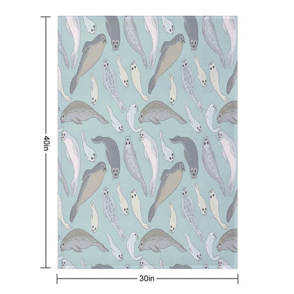 Seals Throw Blanket
