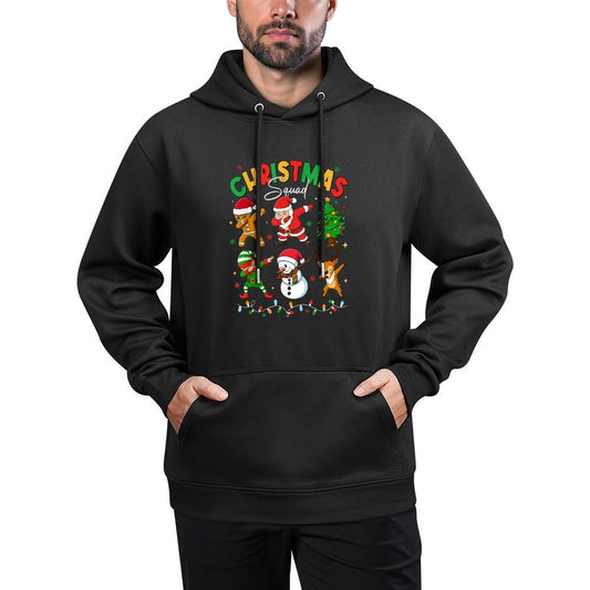 Dabbing Christmas Squad Santa Elf Family Matching Pajamas Casual Wear Hoodie