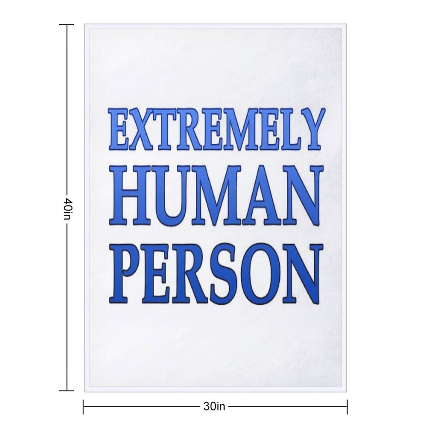 Extremely Human Person Throw Blanket