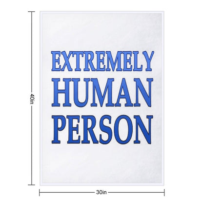 Extremely Human Person Throw Blanket