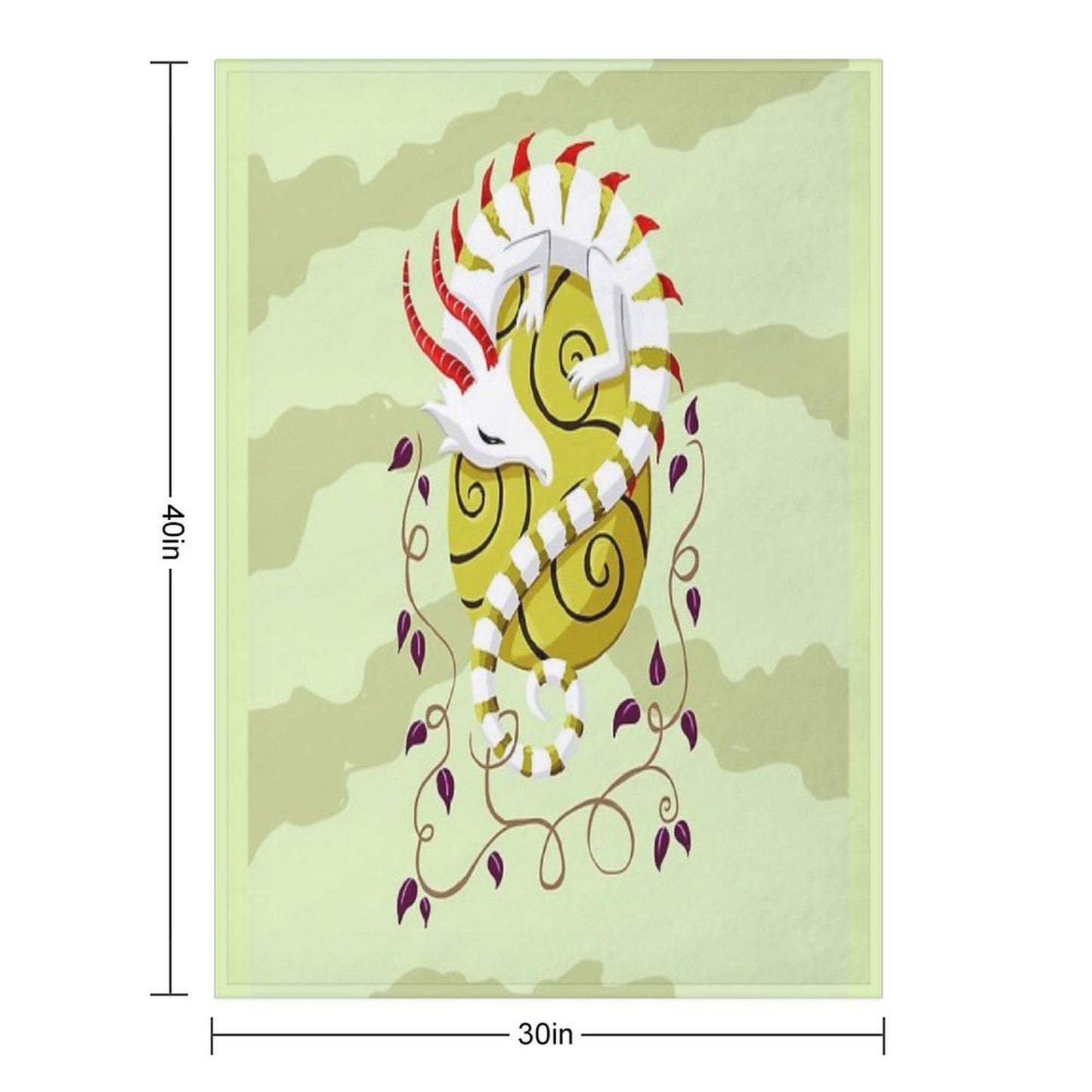 Dragon Egg Throw Blanket