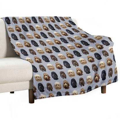 Cockapoo Dog Collection Throw Blanket
