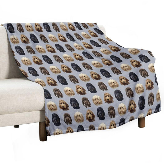 Cockapoo Dog Collection Throw Blanket