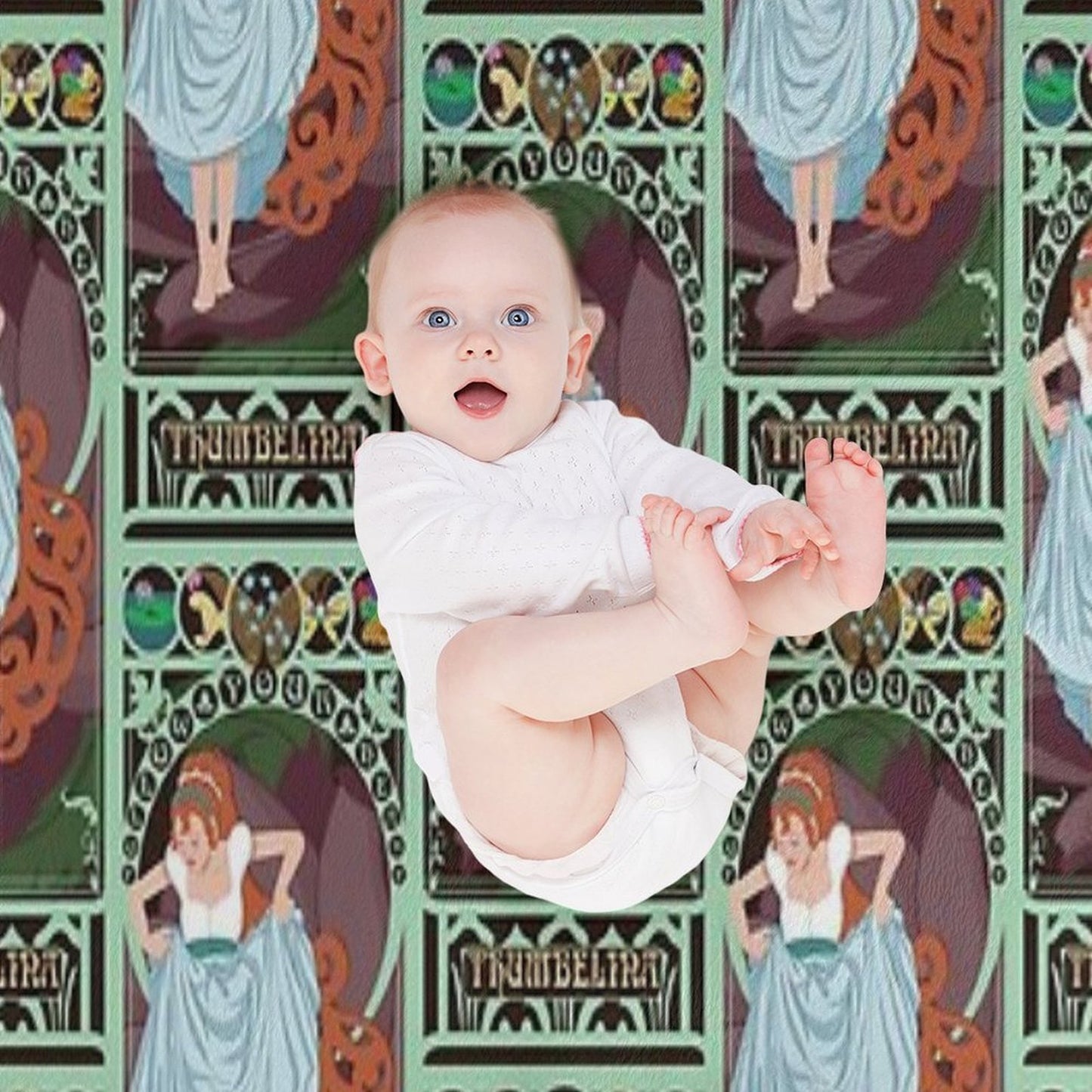 Thumbelina Nouveau - Thumbelina Throw Blanket