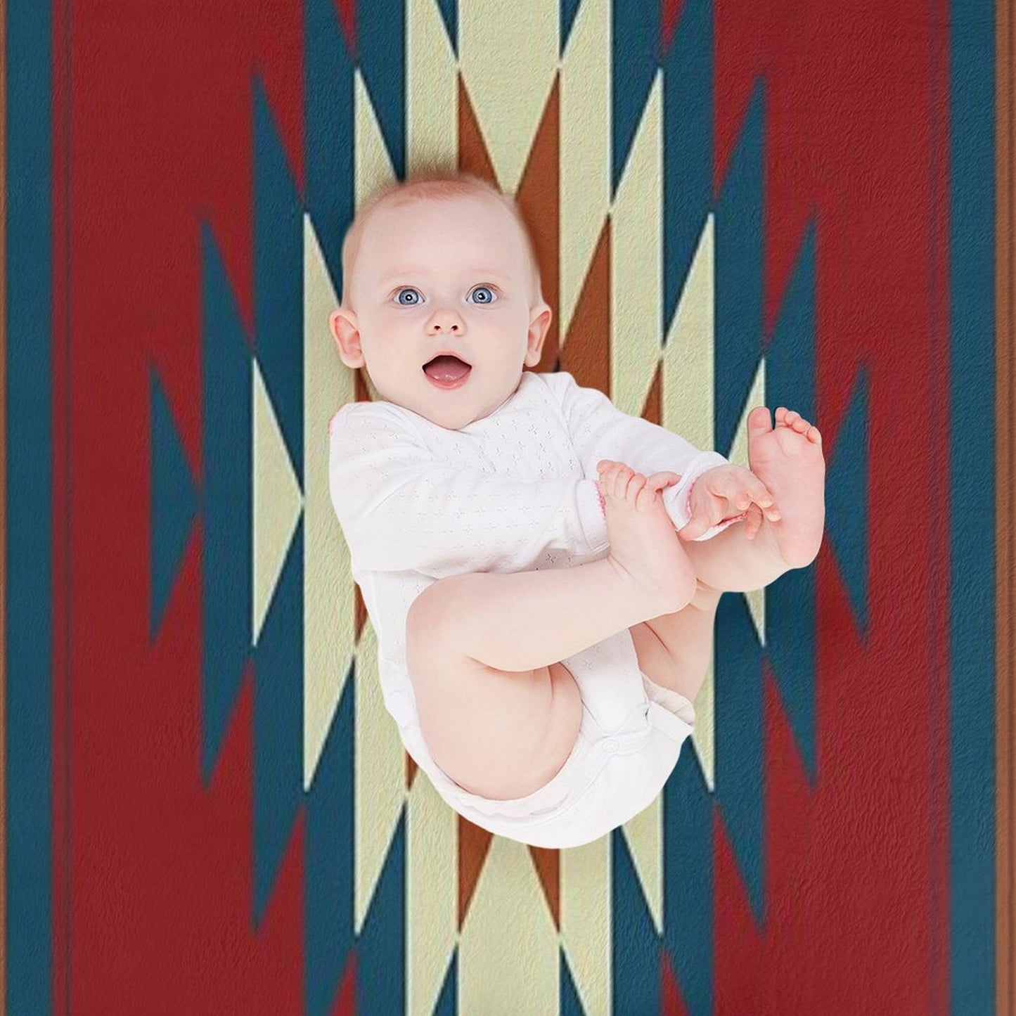 Southwestern Red Throw Blanket