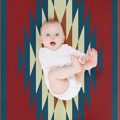 Southwestern Red Throw Blanket