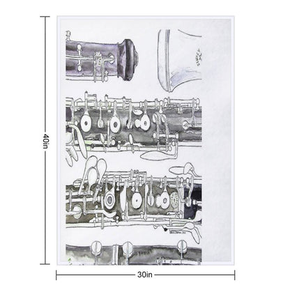 The Oboe Throw Blanket