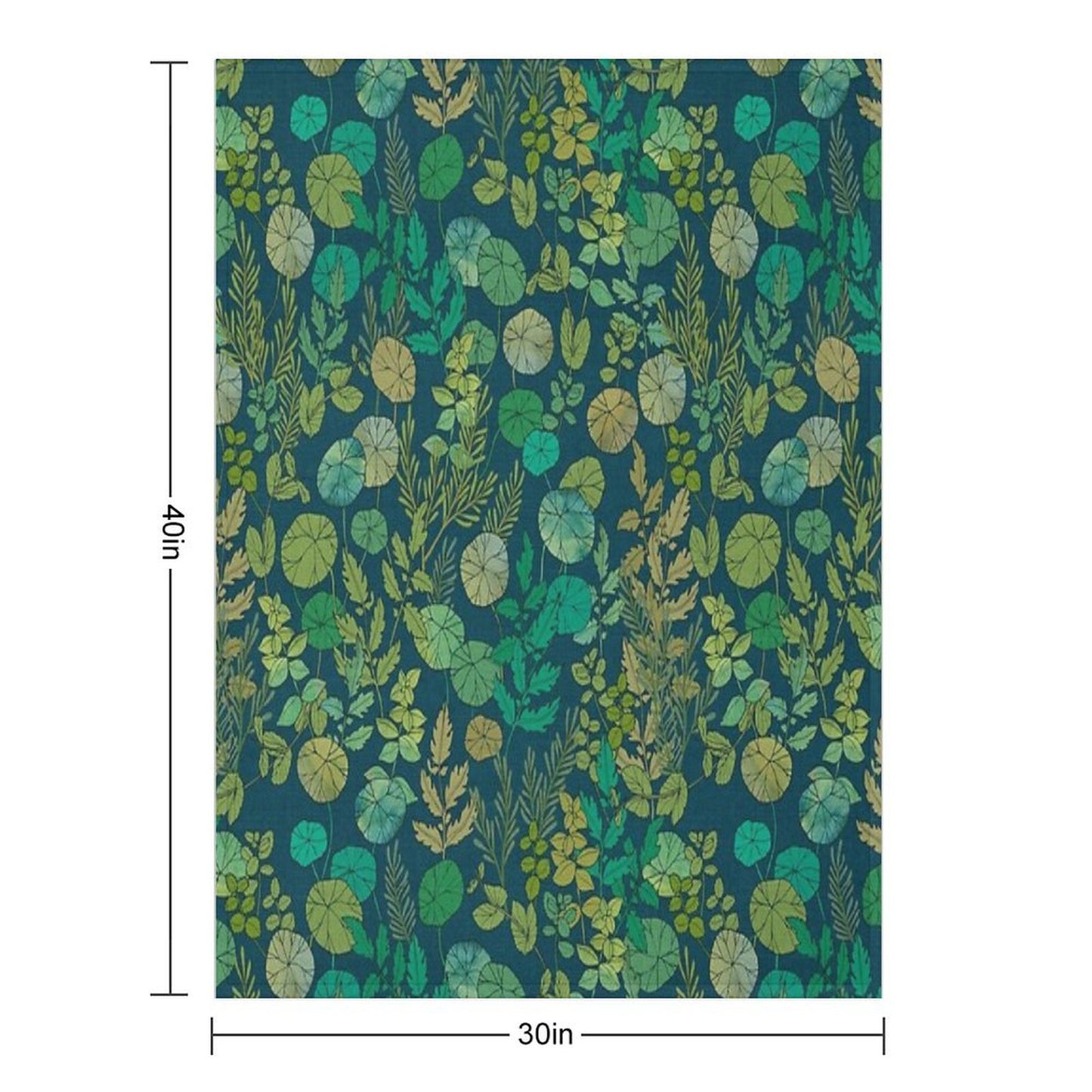 Growing A Garden Green Nature Throw Blanket