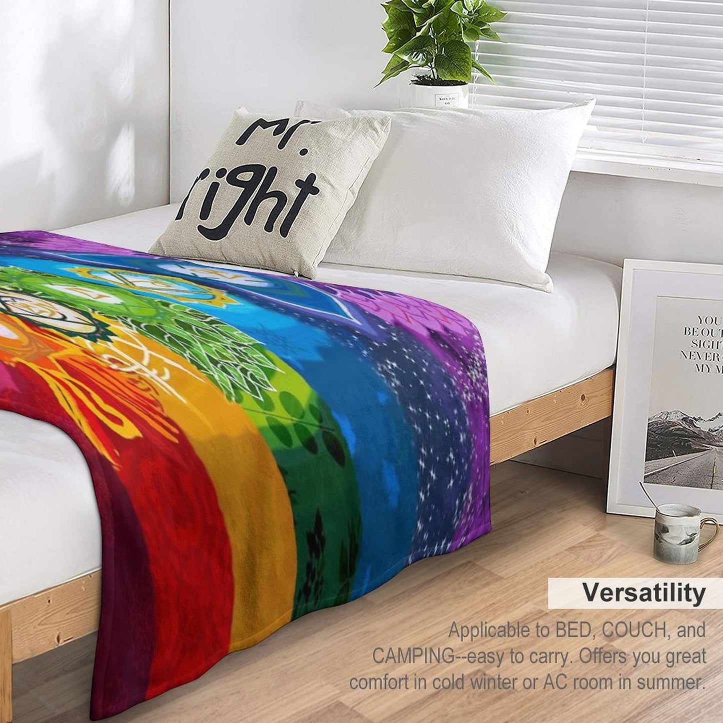 Healing Chakra Blanket Throw Blanket