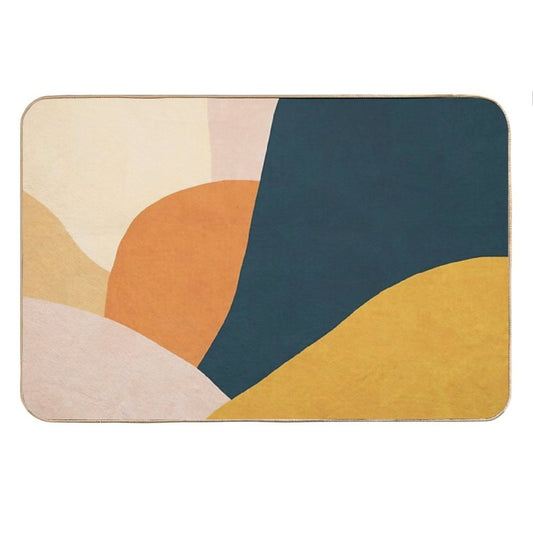 Colorful Mid Century Sunset Bath Mat