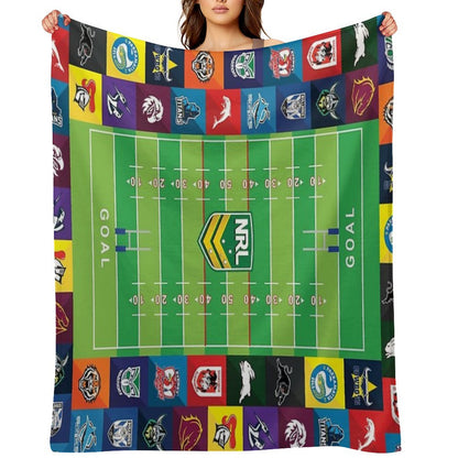 Nrl Teams Oval Throw Blanket