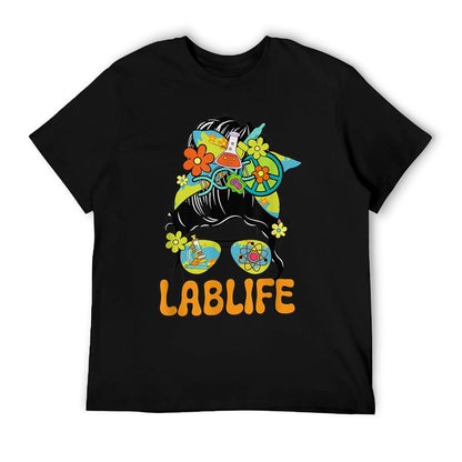 Women Mystery Machine of Diagnostics Lab Week 2025 Messy Bun T-Shirt