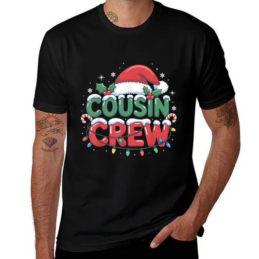 Cousin Crew Christmas Matching Family Holiday Outfit  Tagless Design T-Shirt