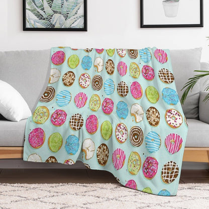 Sweet Donuts Throw Blanket