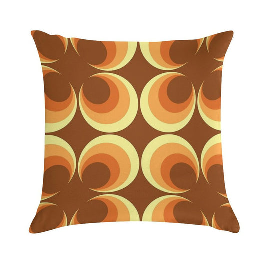 70's Retro 2 Starburst Soft Short Plush Fabric Throw Pillow