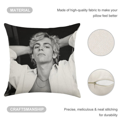 Ross Lynch Linen Throw Pillow Cover