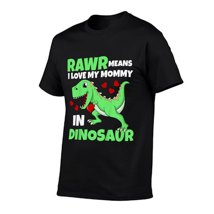 Kids I Love My Mommy Rawr Dinosaur Mom Mother&#39;s Day Toddler Boy T-Shirt