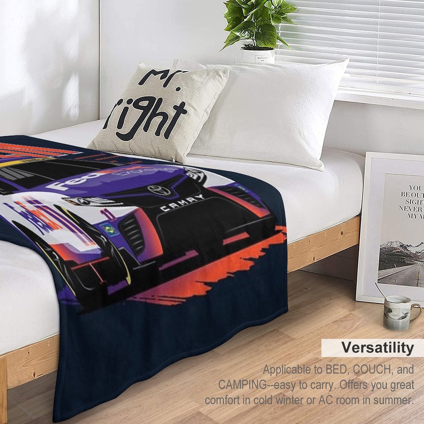 Denny Hamlin 2022 Nascar Playoffs Throw Blanket