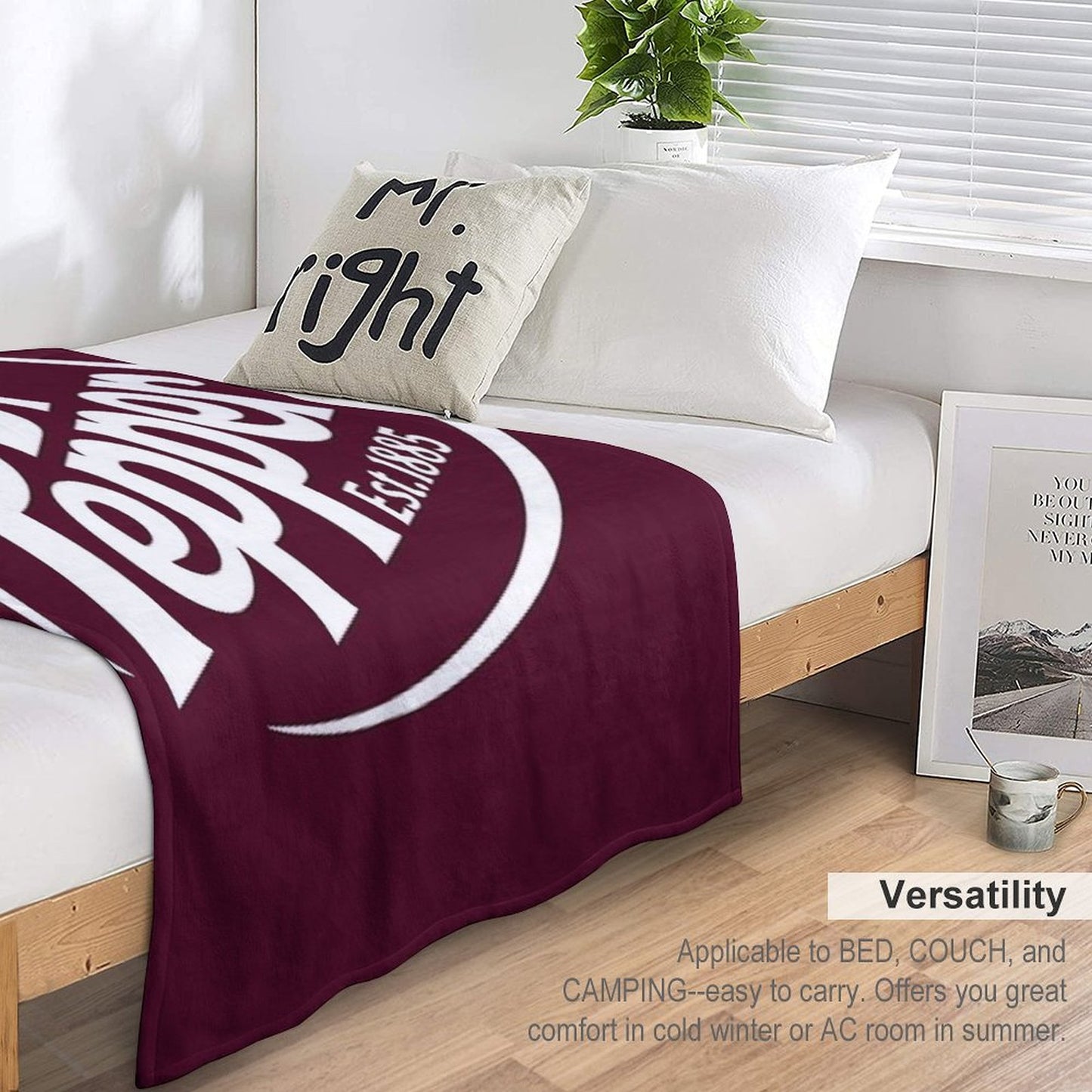 Dr Pepper Soda Throw Blanket