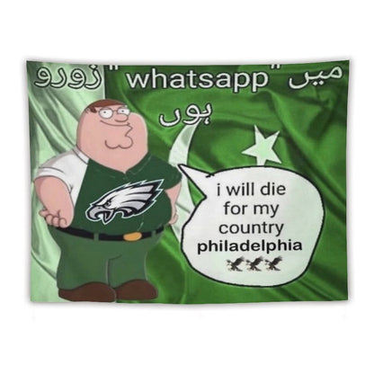 I Will Die For My Country Philadelphia Eagles Tapestry