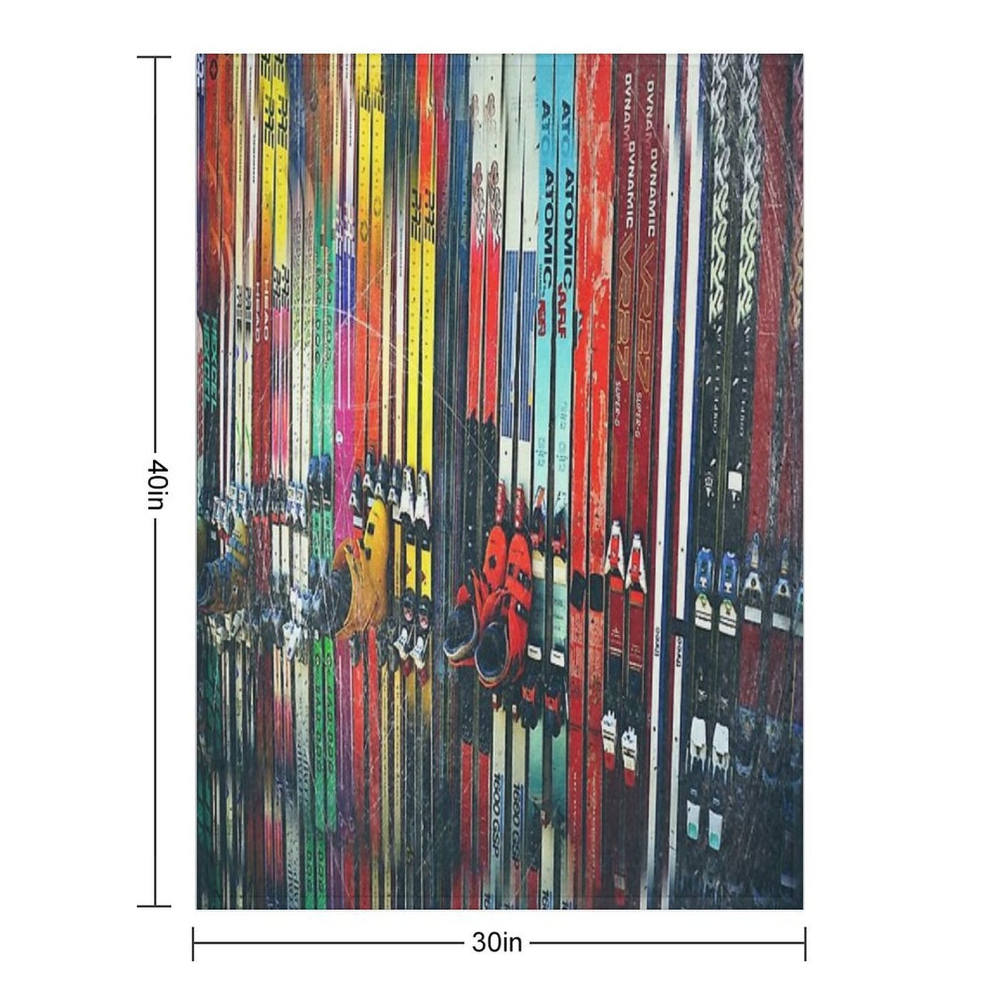 Ski Sun Valley Throw Blanket