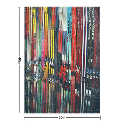 Ski Sun Valley Throw Blanket