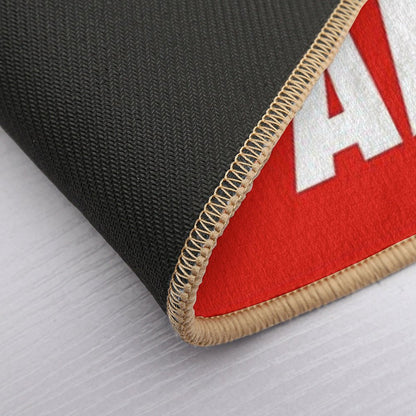 Kiss My Airs Sneaker Head Hype Red & White Bath Mat