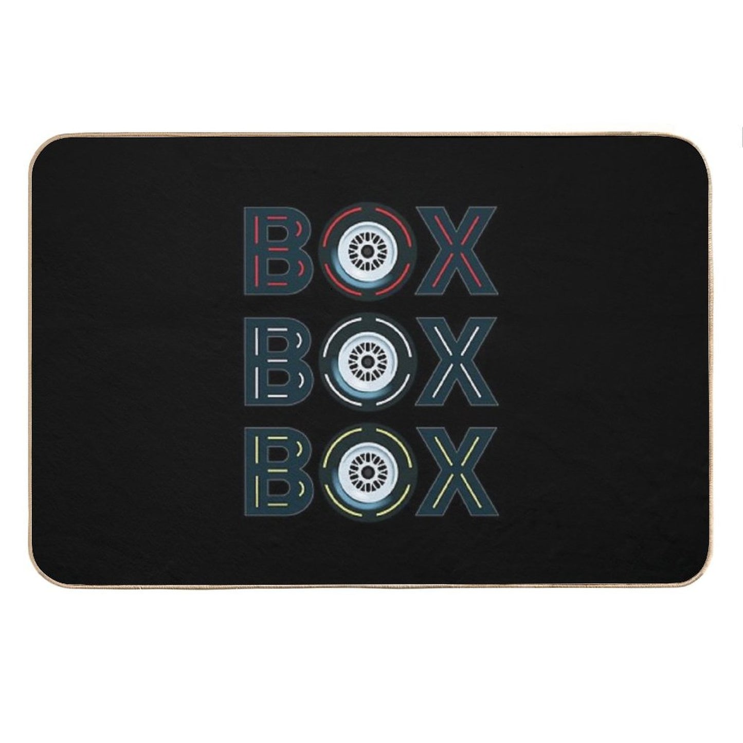 Box Box Box Radio Call To Pit Stop Bath Mat