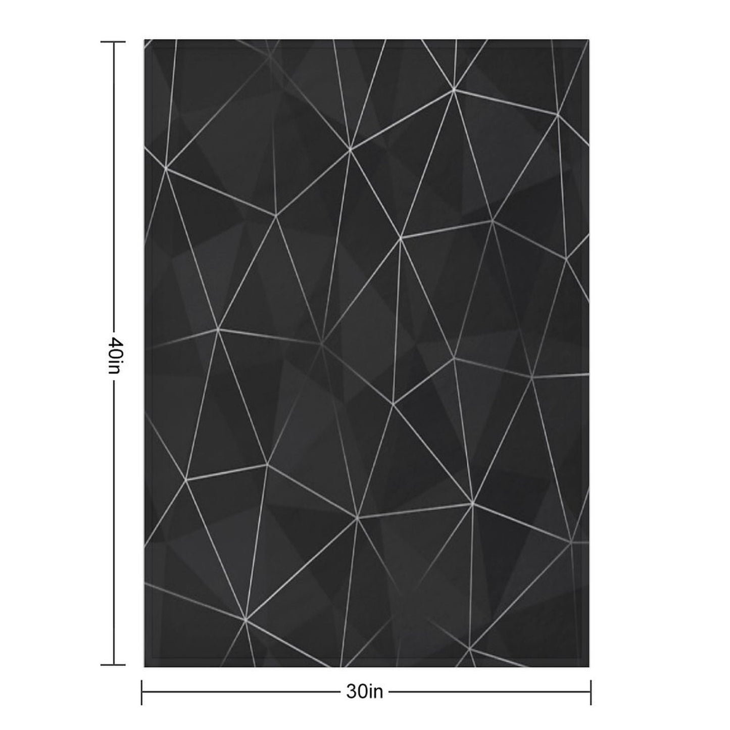 Kintsugi - Silver Mesh Throw Blanket