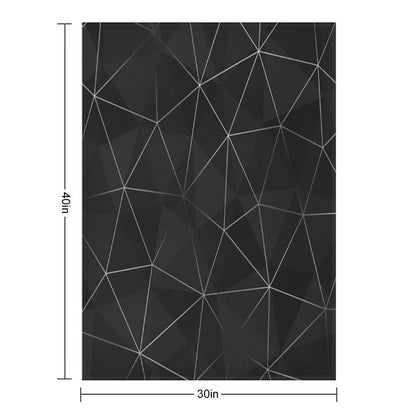 Kintsugi - Silver Mesh Throw Blanket