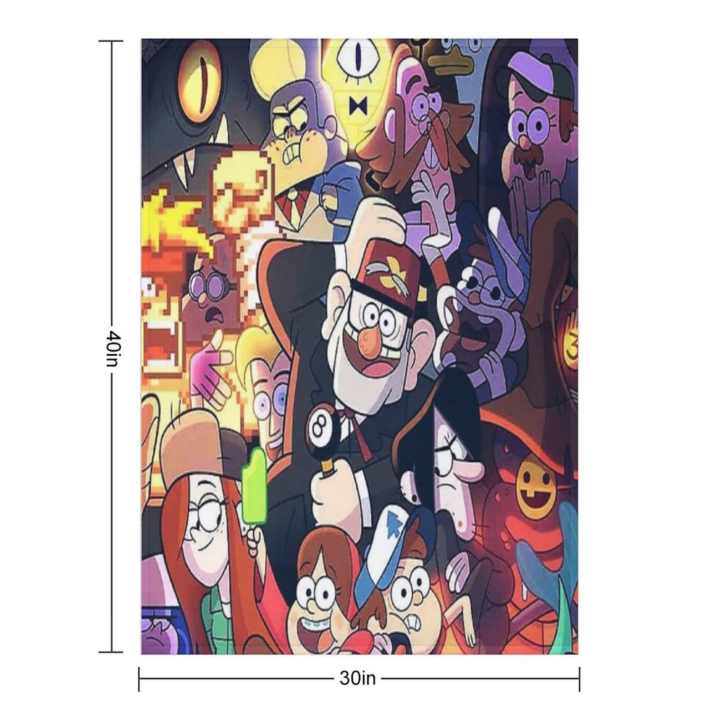 Gravity Falls Throw Blanket