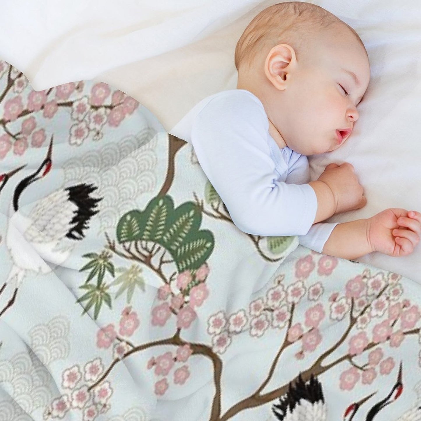 Japanese Garden Chantilly Throw Blanket