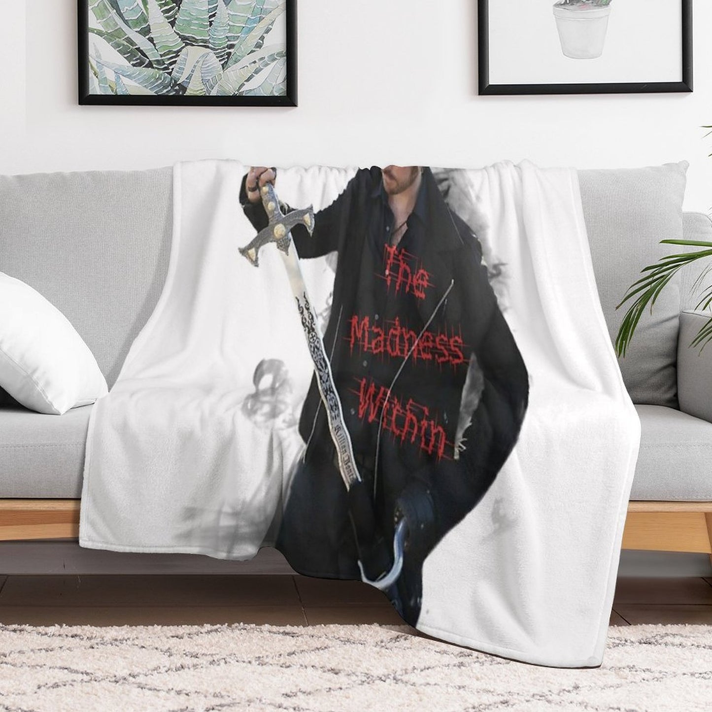 The Madness Within Throw Blanket