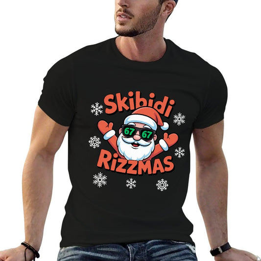 Merry Rizz Mas 67 Sigmas- Funny School Christmas  Slim-fit Cut T-Shirt